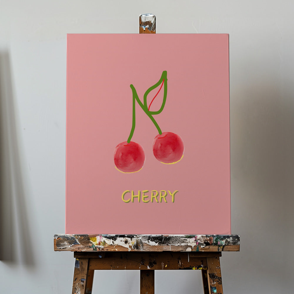 Cherry in Pink | Canvas