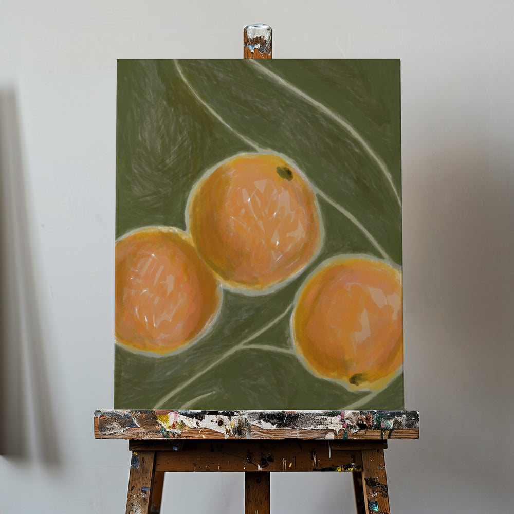 KH Studio - The Colors Orange & Green | Canvas