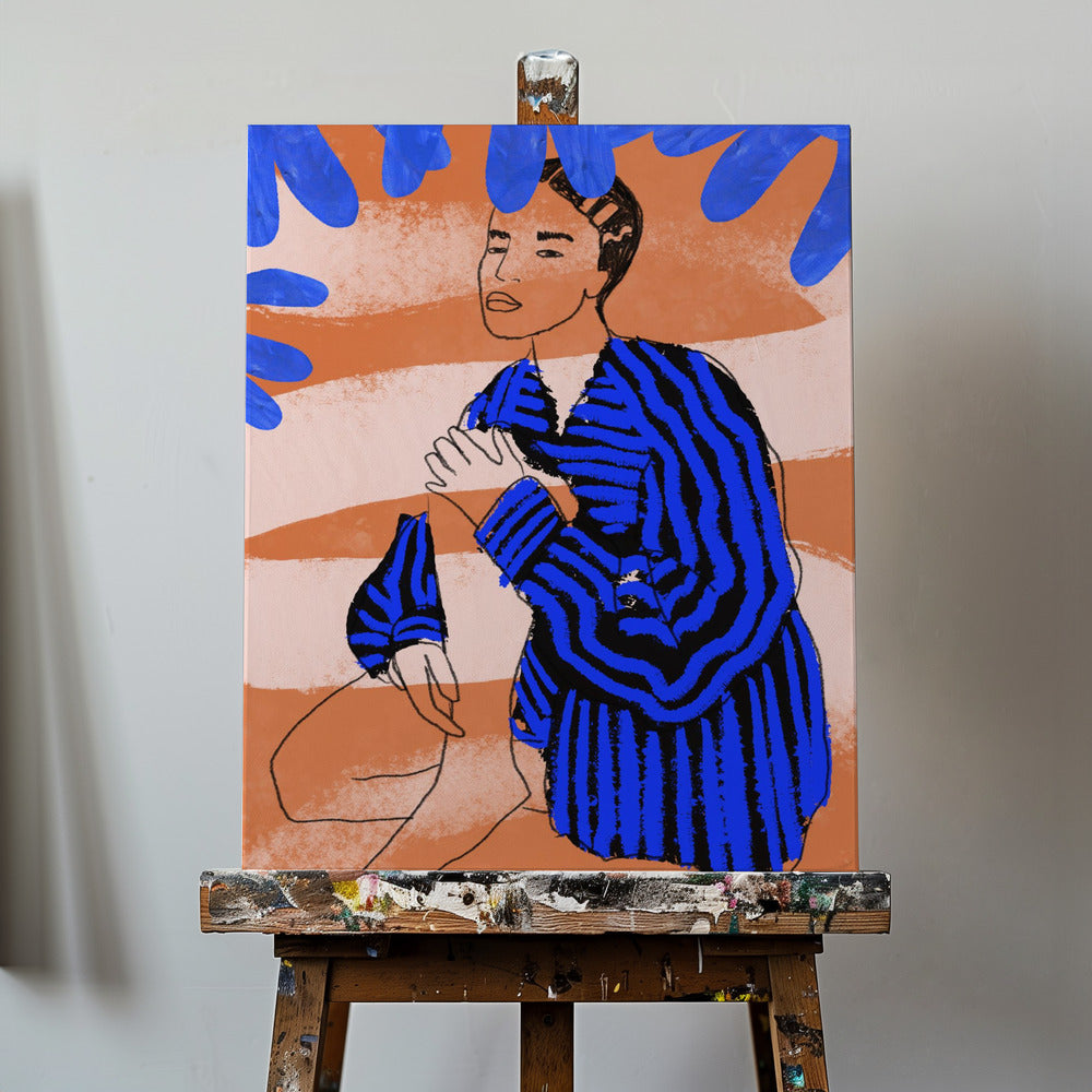 Blue Striped Dreams | Canvas