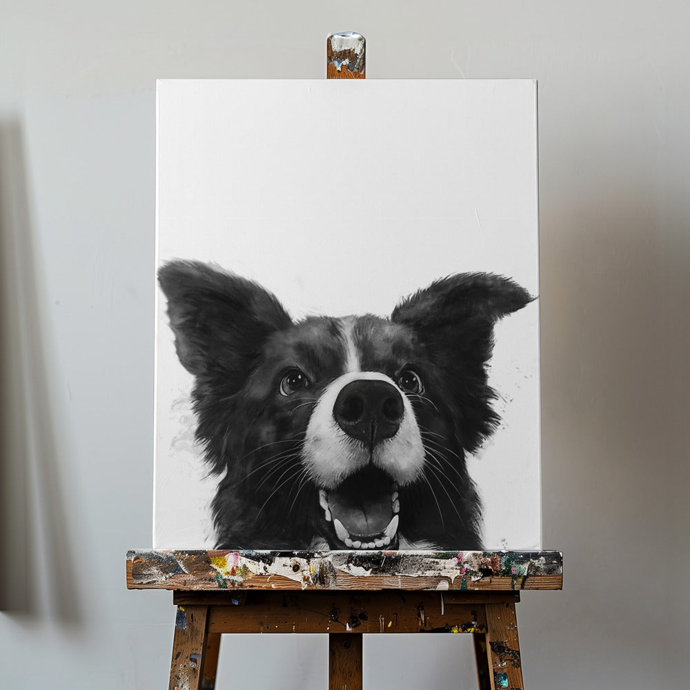 Regard canin joyeux | Tableaux sur Toile