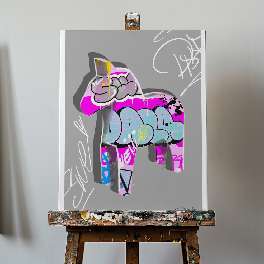 Colorful Pony Graffiti | Canvas