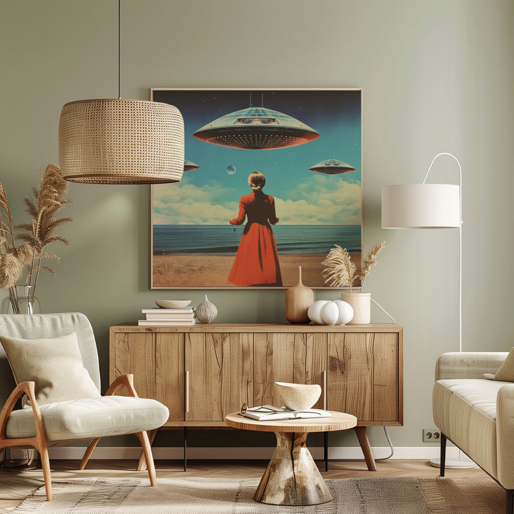 UFO-taivaan kollaasitaide | Canvastaulut