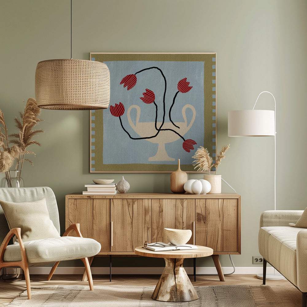 Fleurs en vase 6 | Tableaux sur Toile