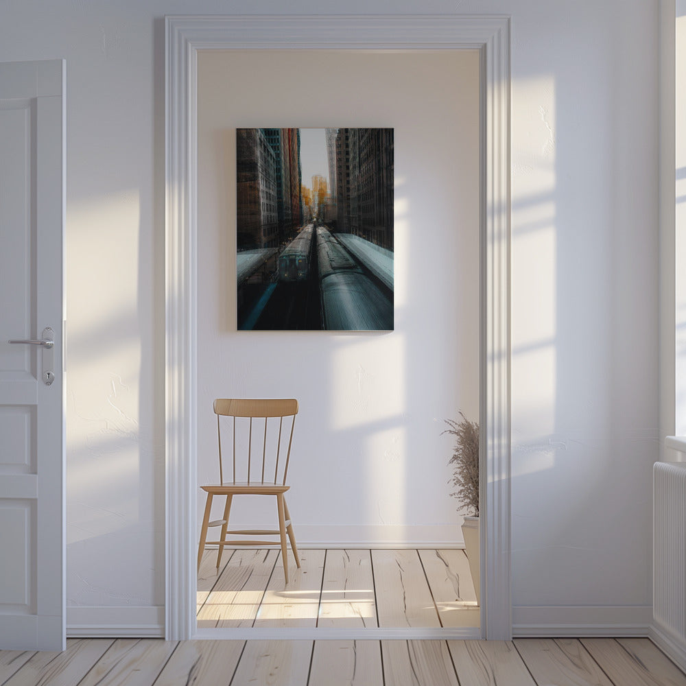 La gare de Chicago | Tableaux sur Toile