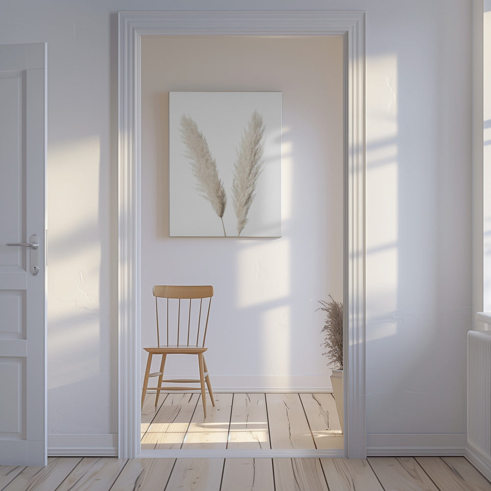 Pampas Hvid | Lærredsbilleder