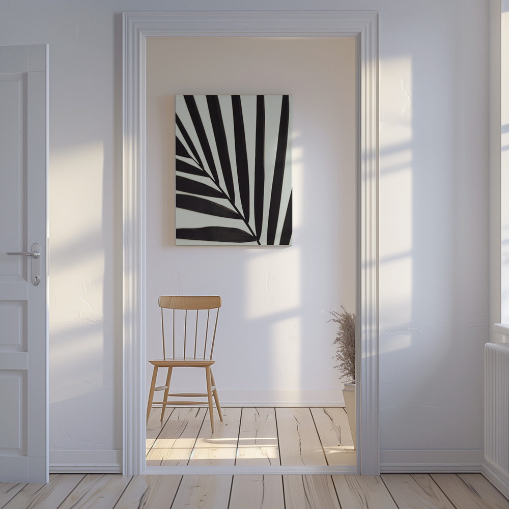 Feuille de palmier graphique_1 | Tableaux sur Toile