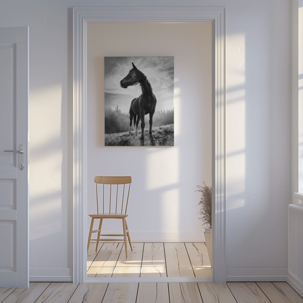 Tegenlicht paard | Canvasprints