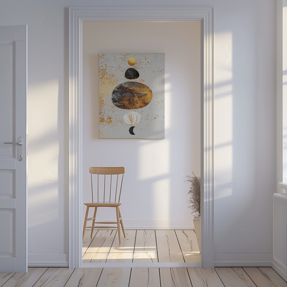 Zon en maan | Canvasprints