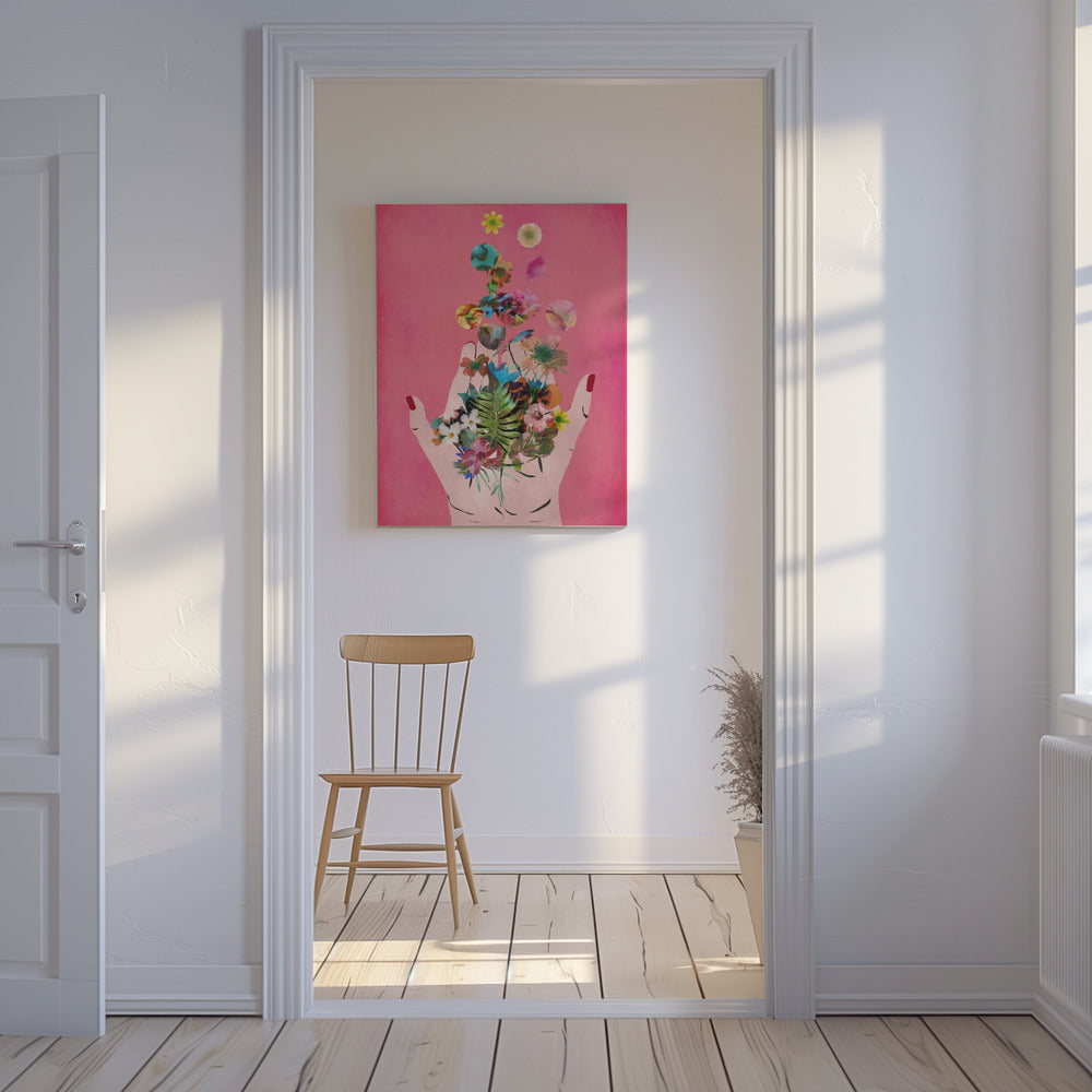 Fridas Hände (Pinke Version) | Leinwand-Bilder