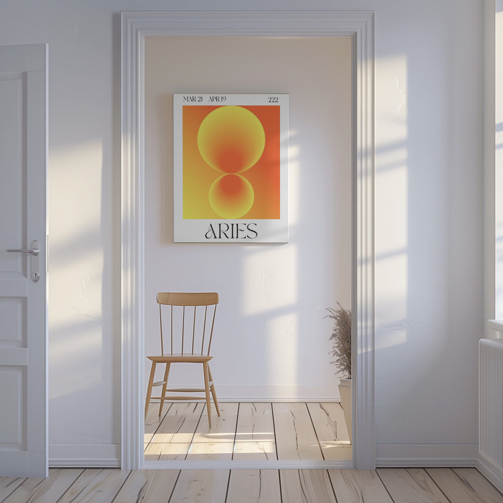 Gradientcirklar i orange nyanser | Canvas