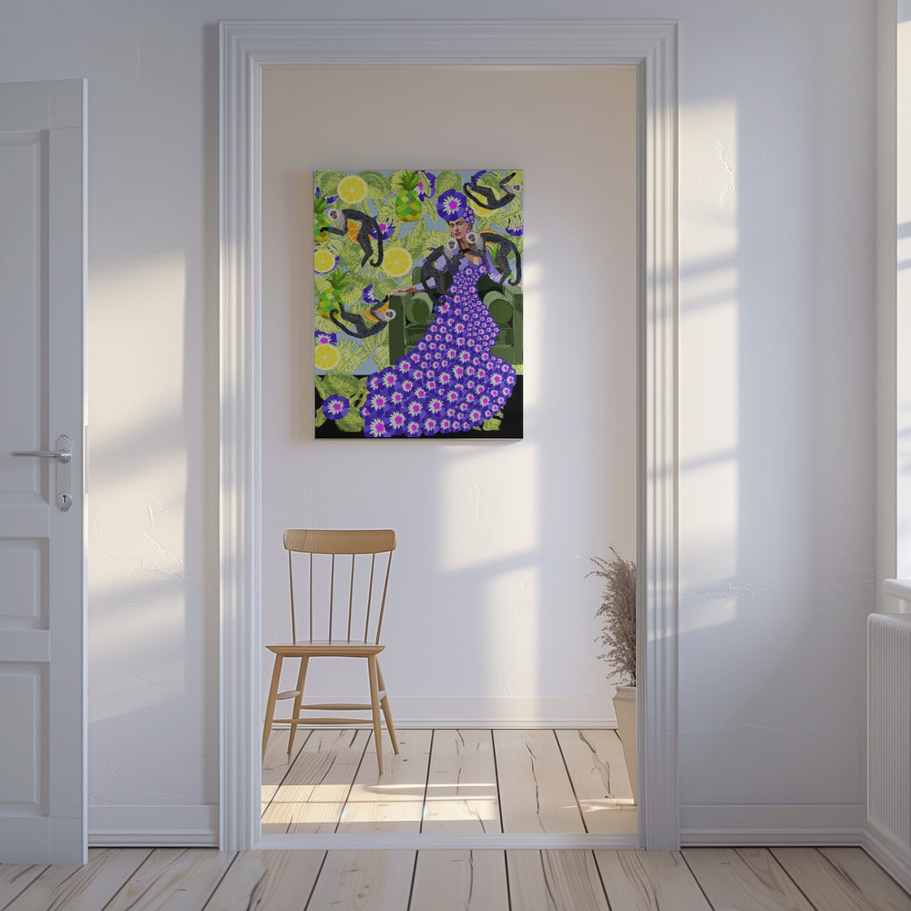 Frida in the Garden | Canvas