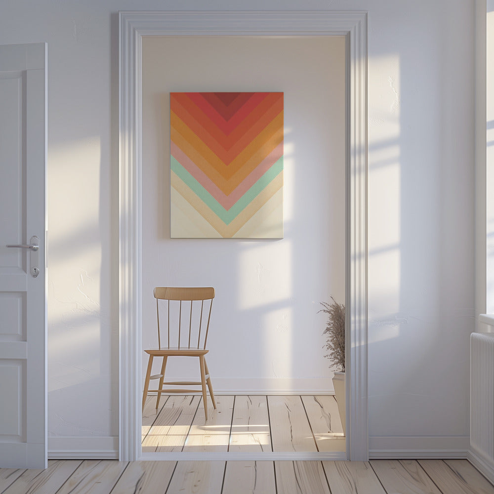 Rainbow Chevrons | Canvas