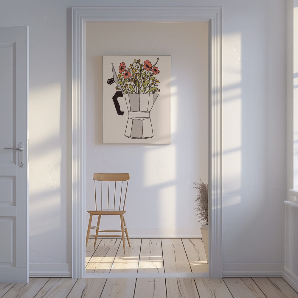 Moka Flowers | Canvas