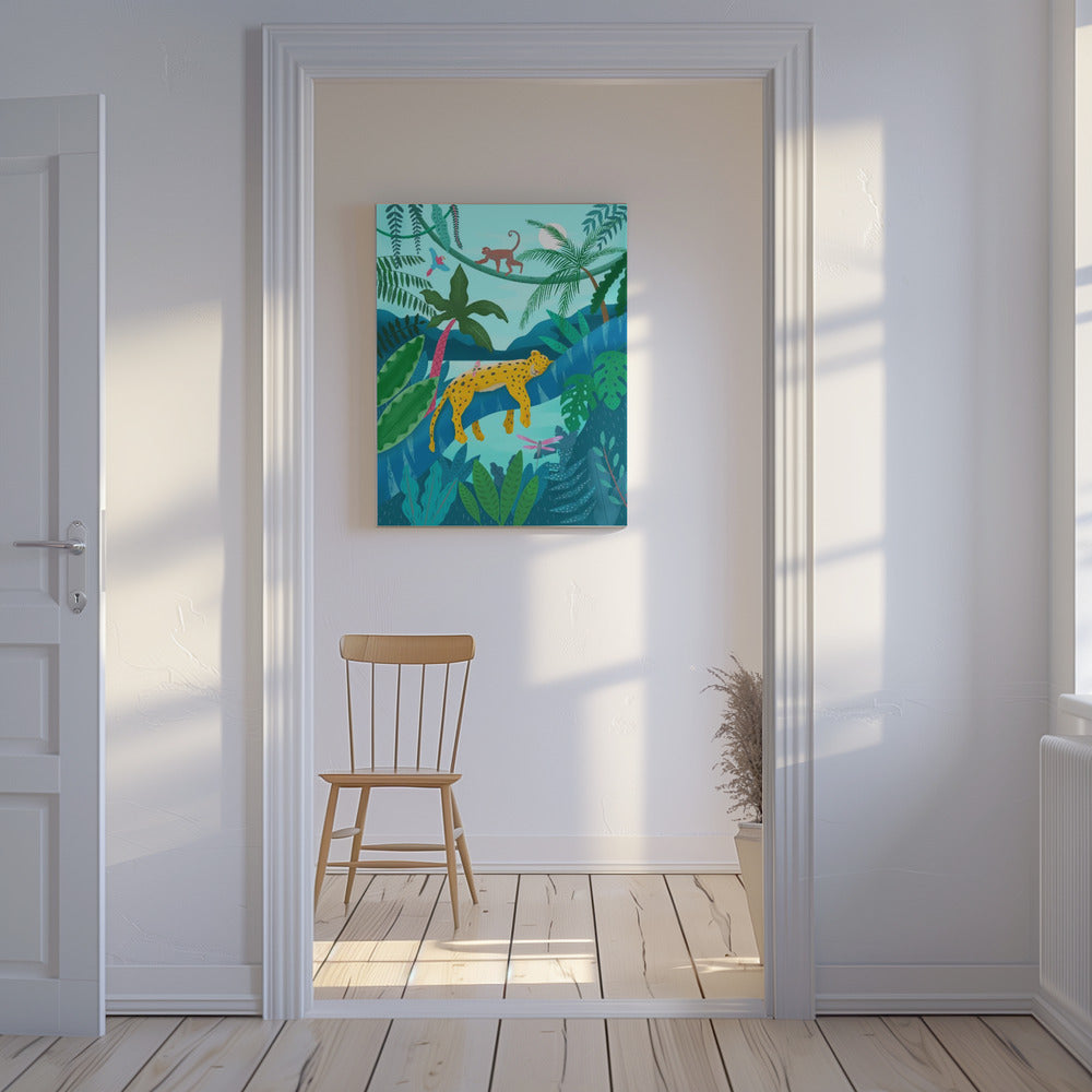 Jungleleopard | Lærredsbilleder