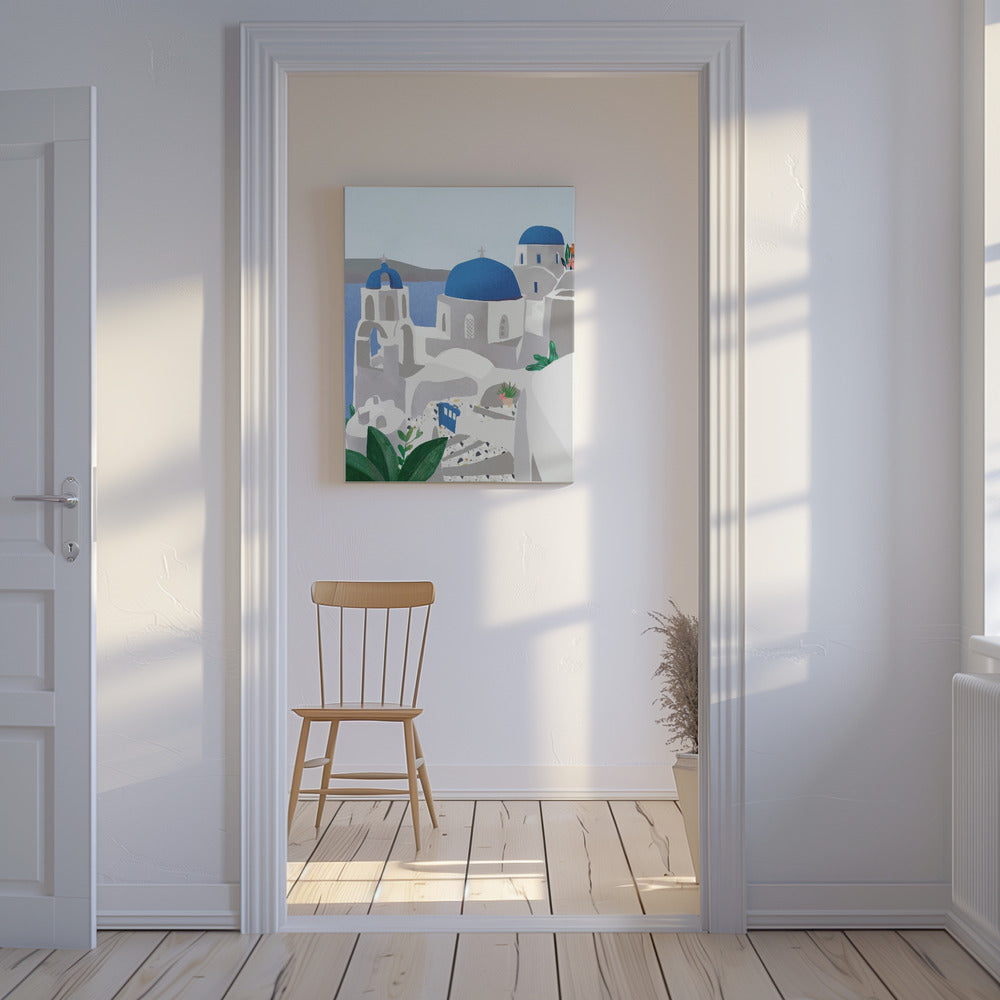 Isola di Santorini | Stampe su Tela