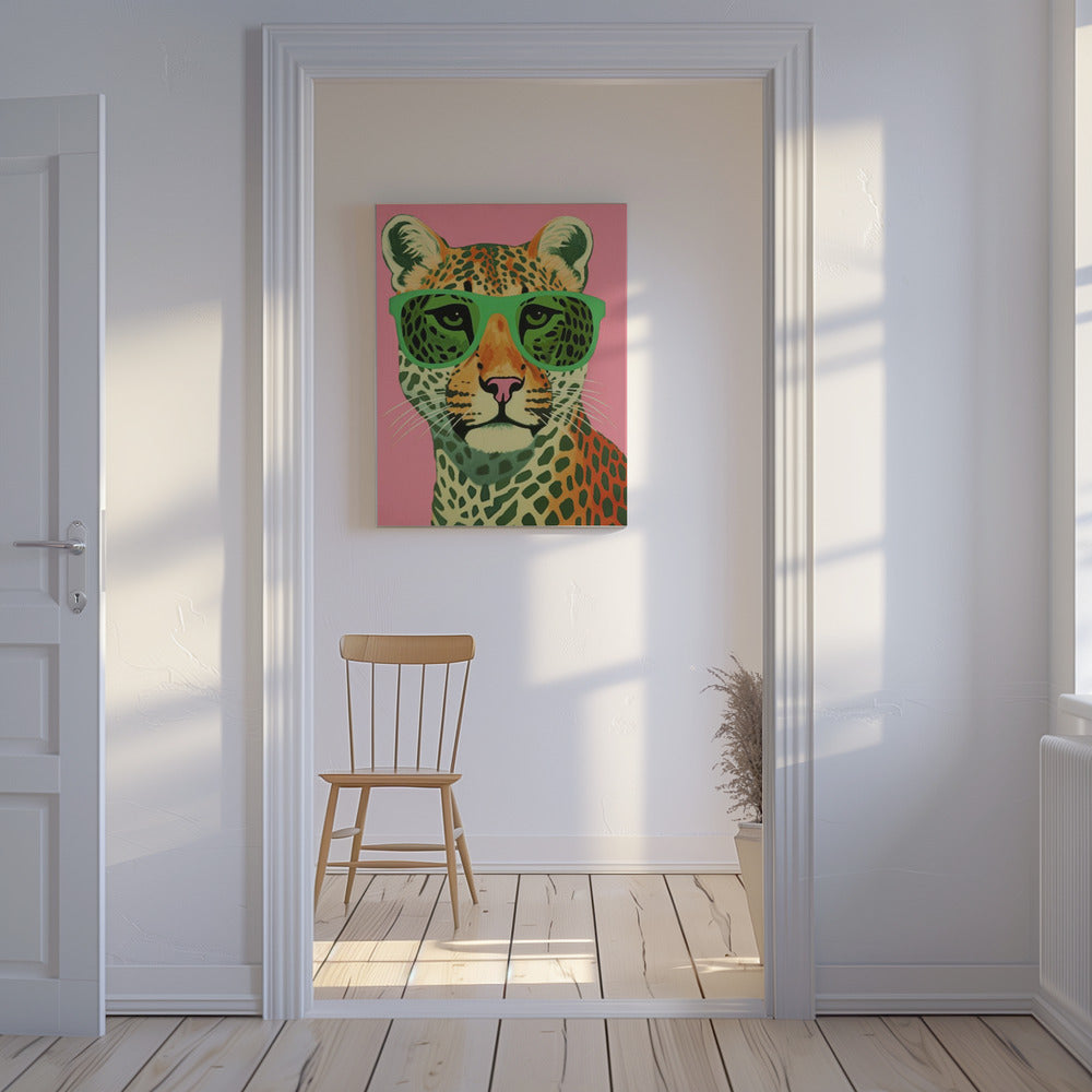 Léo avec des lunettes | Tableaux sur Toile