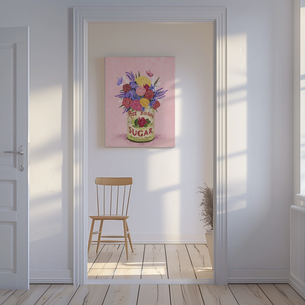 Flowers In a vintage Can | Canvas