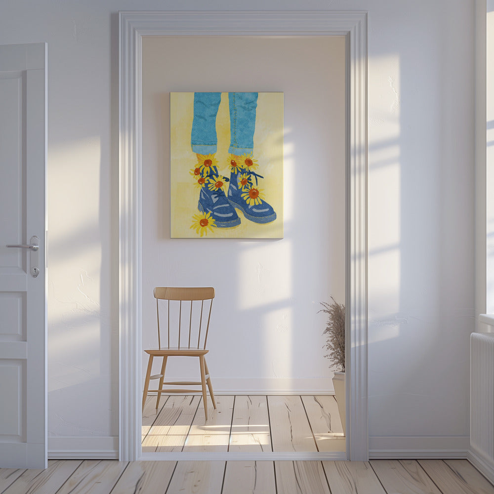Promenade des tournesols | Tableaux sur Toile