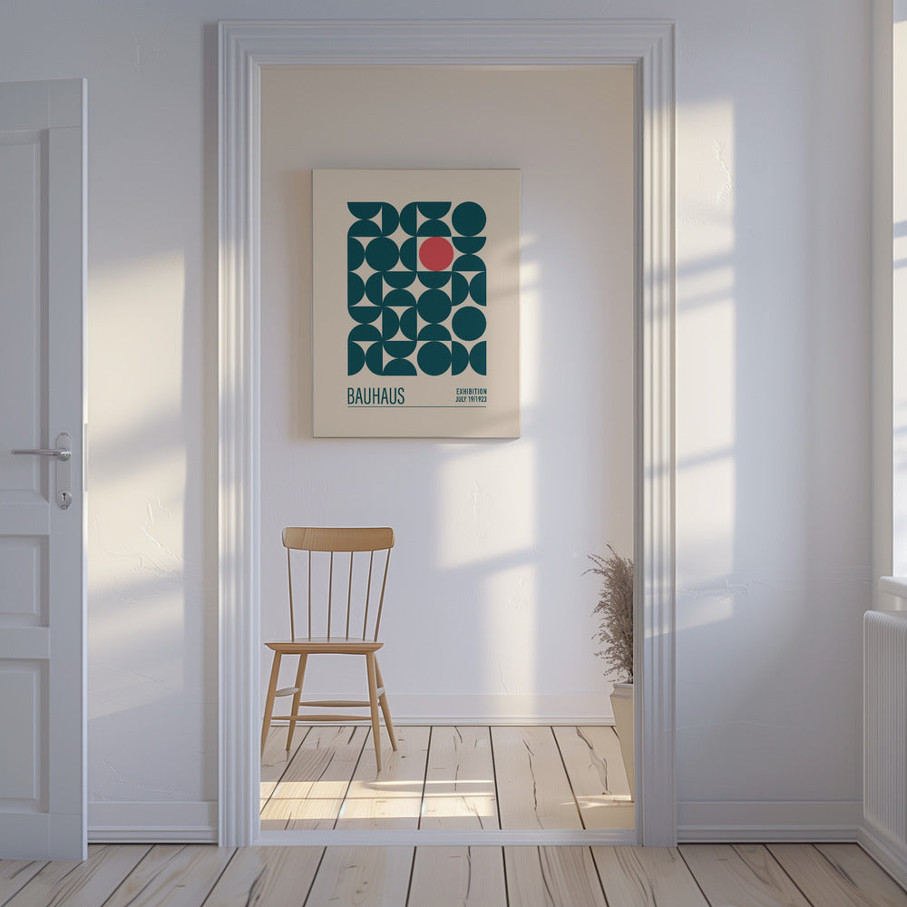 Sfere blu Bauhaus | Stampe su Tela