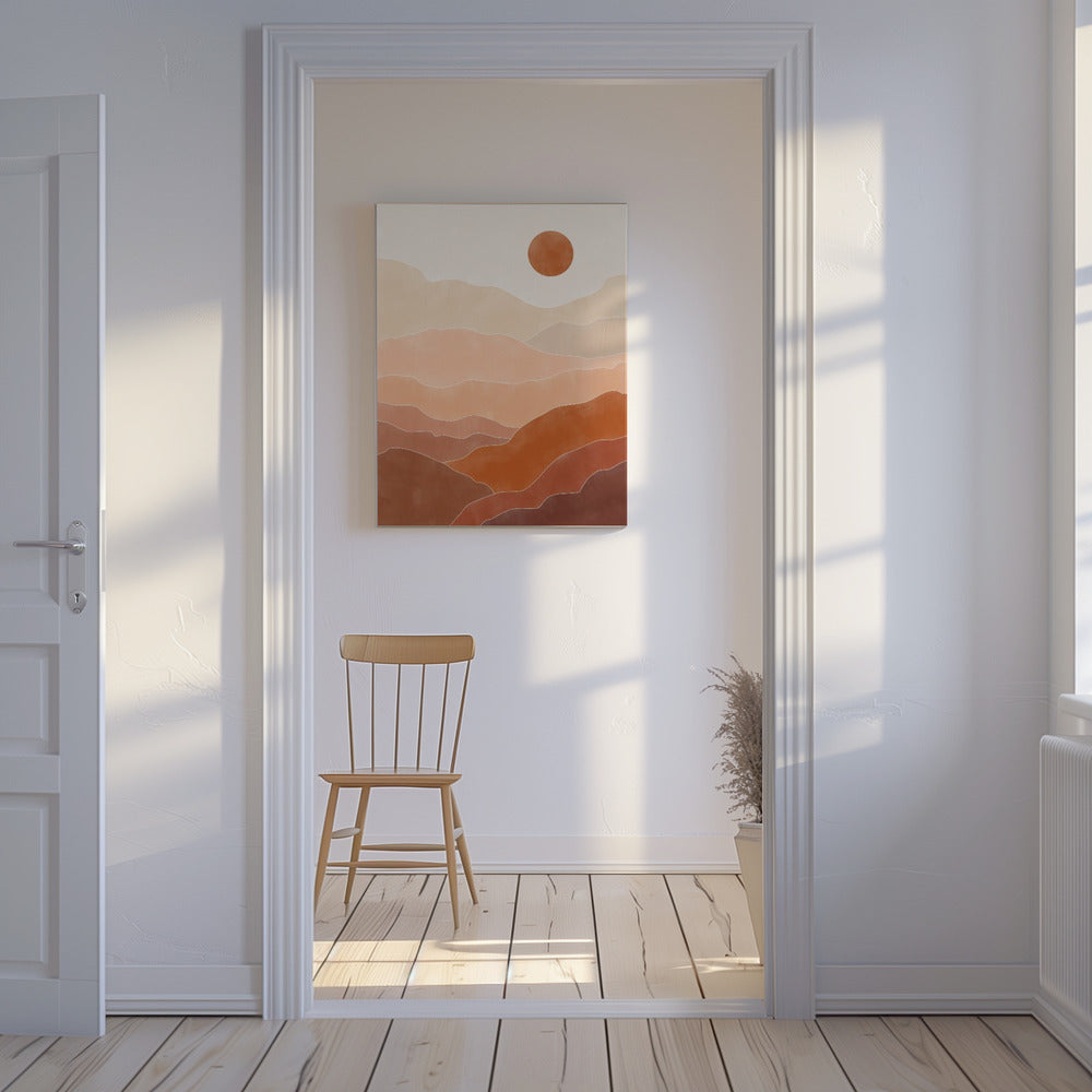 Sonnenaufgang in der Wüste | Leinwand-Bilder