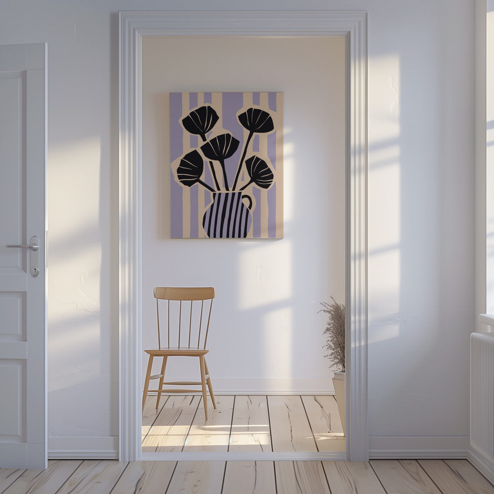Striped Blossom Vase | Canvas