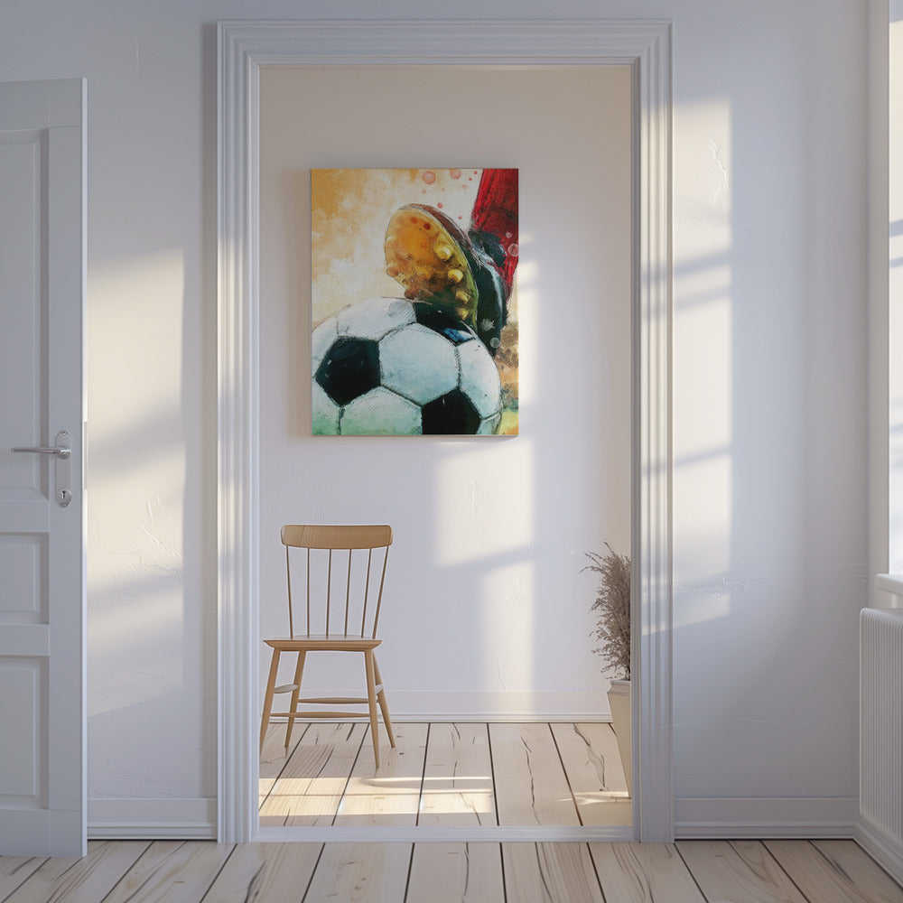 Fotboll 1 sportkonst | Canvas