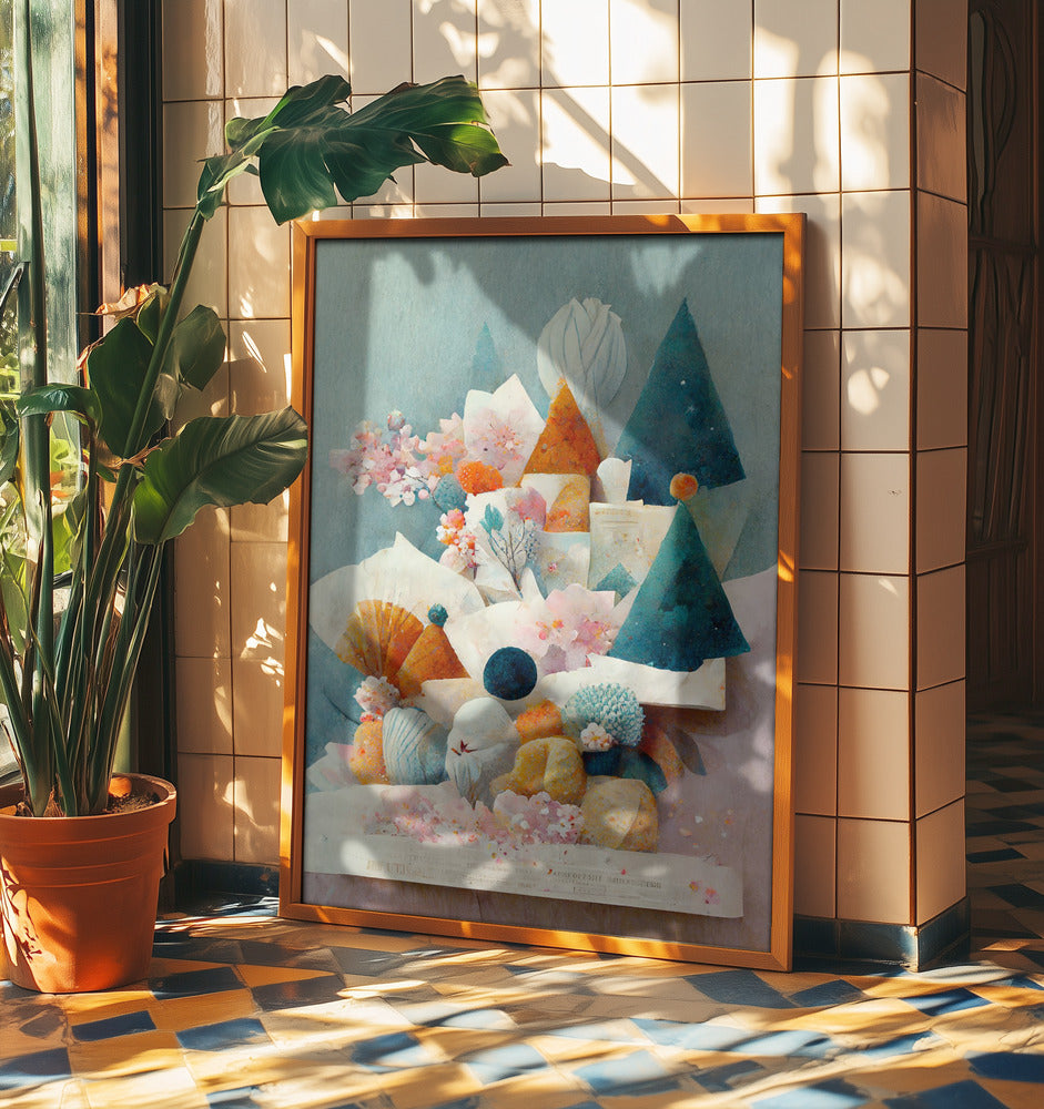 Nyckfullt blomlandskap | Poster