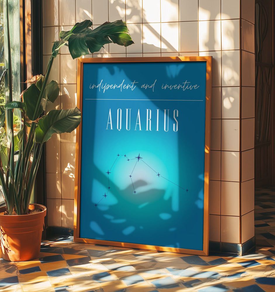 Aquarius Zodiac Print Art | Poster