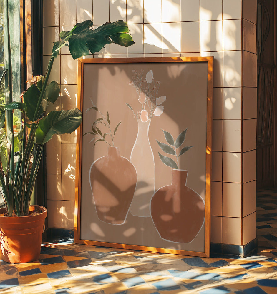 Set of Flower Vases | Poster