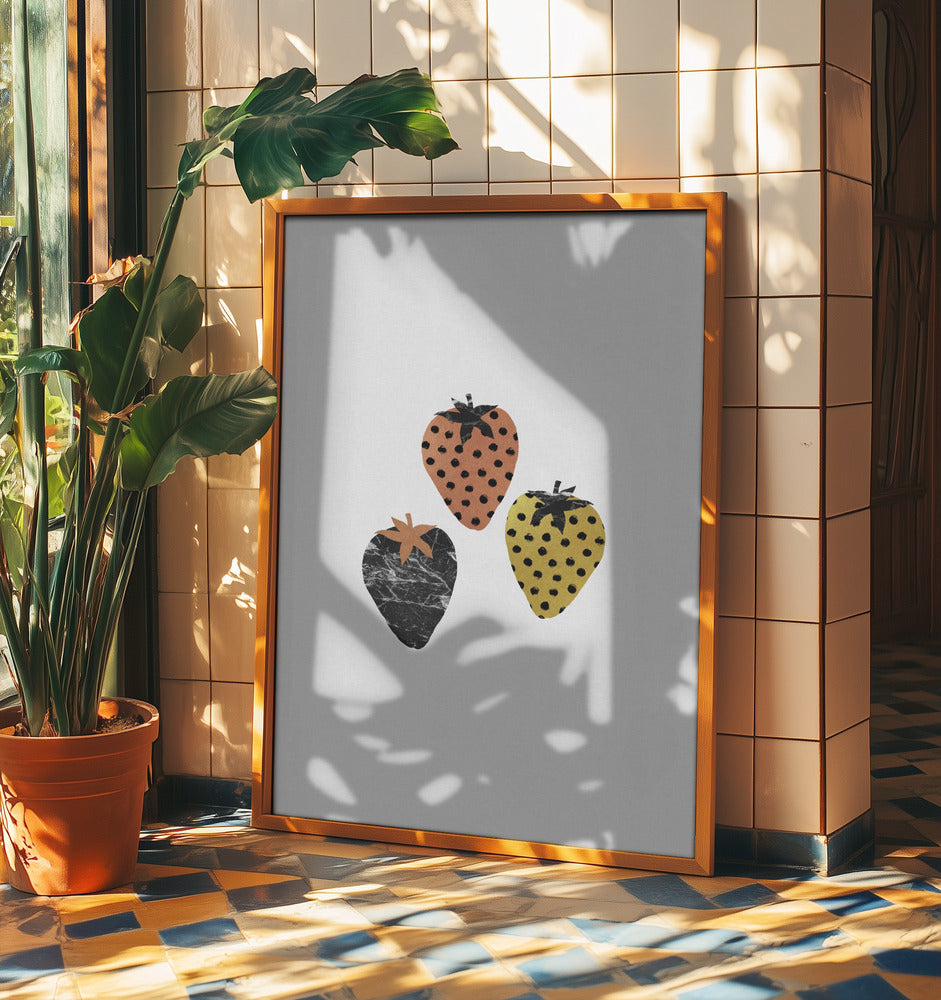 Scandinavische aardbeien | Posters - Kunstdrukken