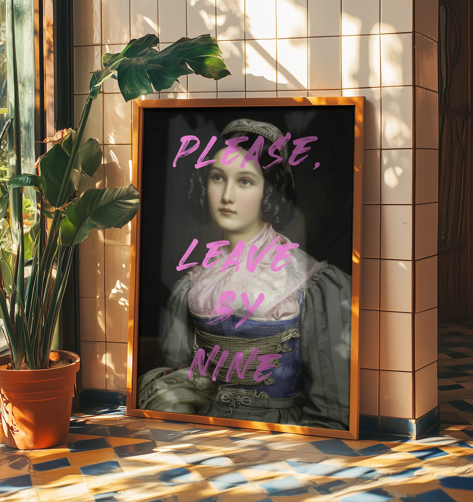 Bitte gehen Sie um neun | Poster