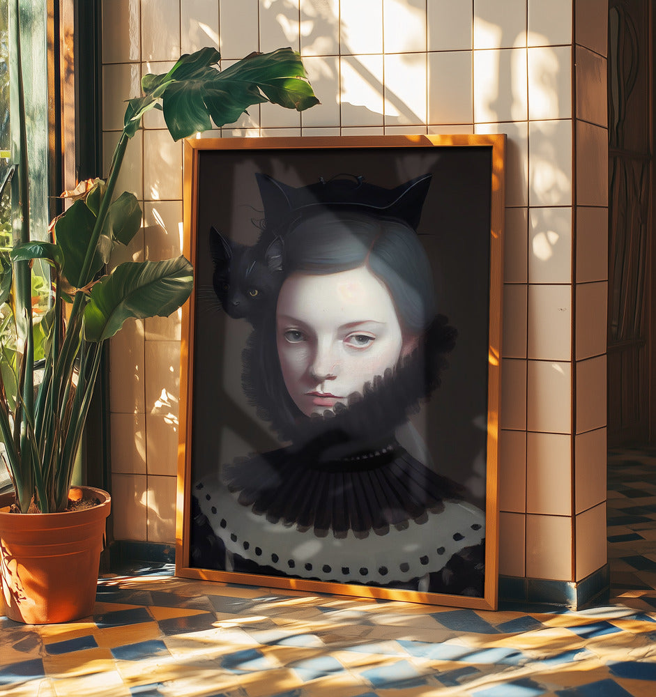 Signorina Gattina Nera | Poster - Stampe d’Arte