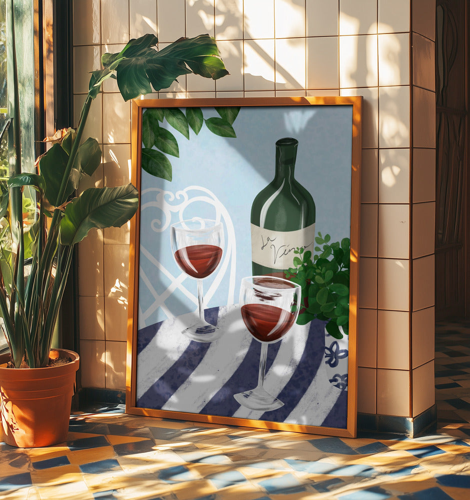 Rotwein unterm Baum | Poster