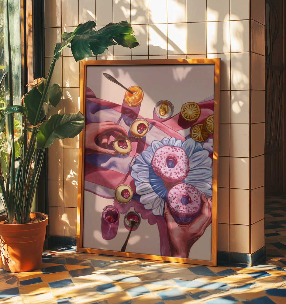 Mittwochs essen wir Pink | Poster