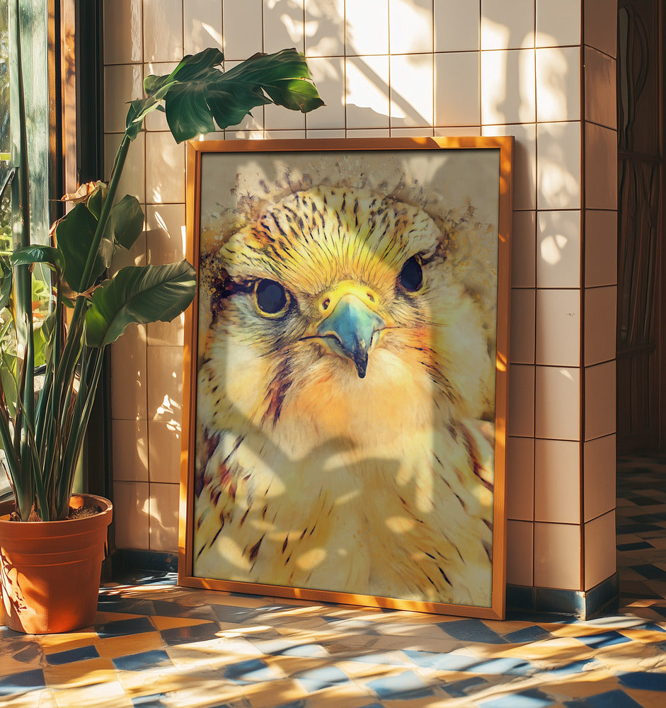 Tierfalke Aquarell Tierkunst | Poster