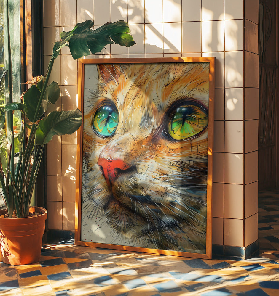 Ginger Cat J | Poster