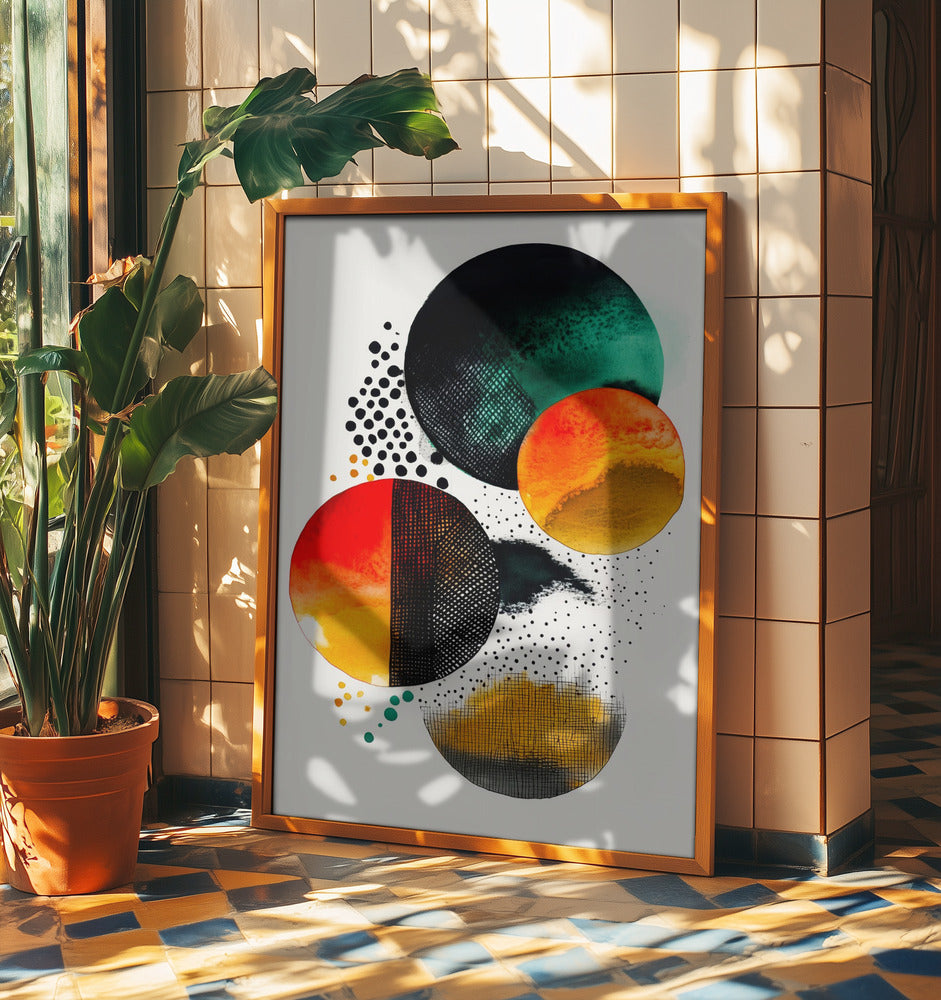 Composition with Overlapping Circles | Poster