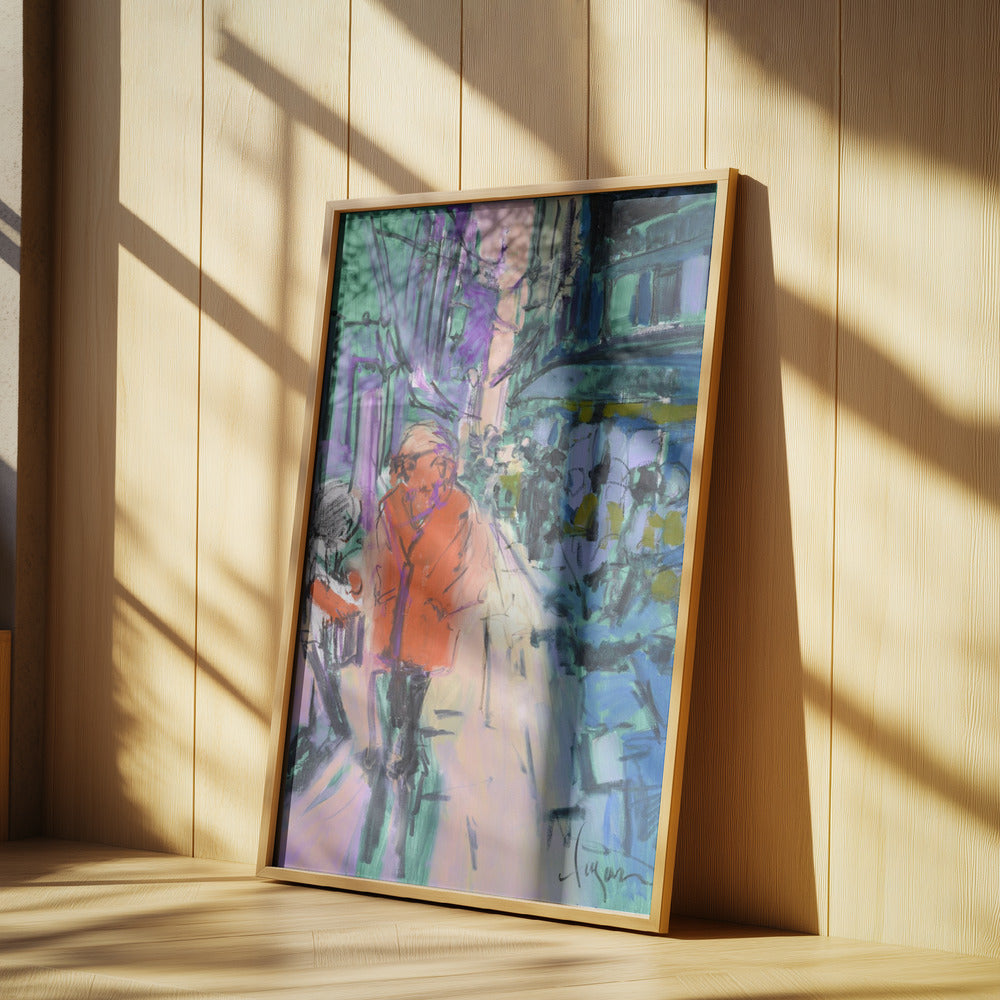 Lebhafter Straßenspaziergang | Poster