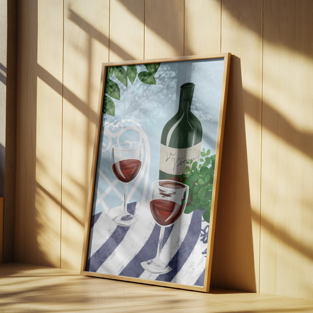 Rotwein unterm Baum | Poster