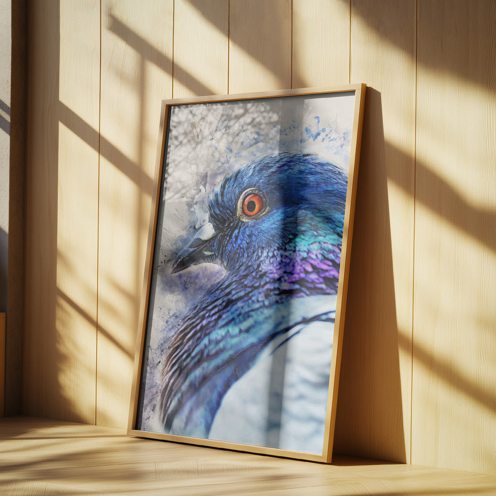 Animals Bird Dove Watercolor Animal Art | Poster