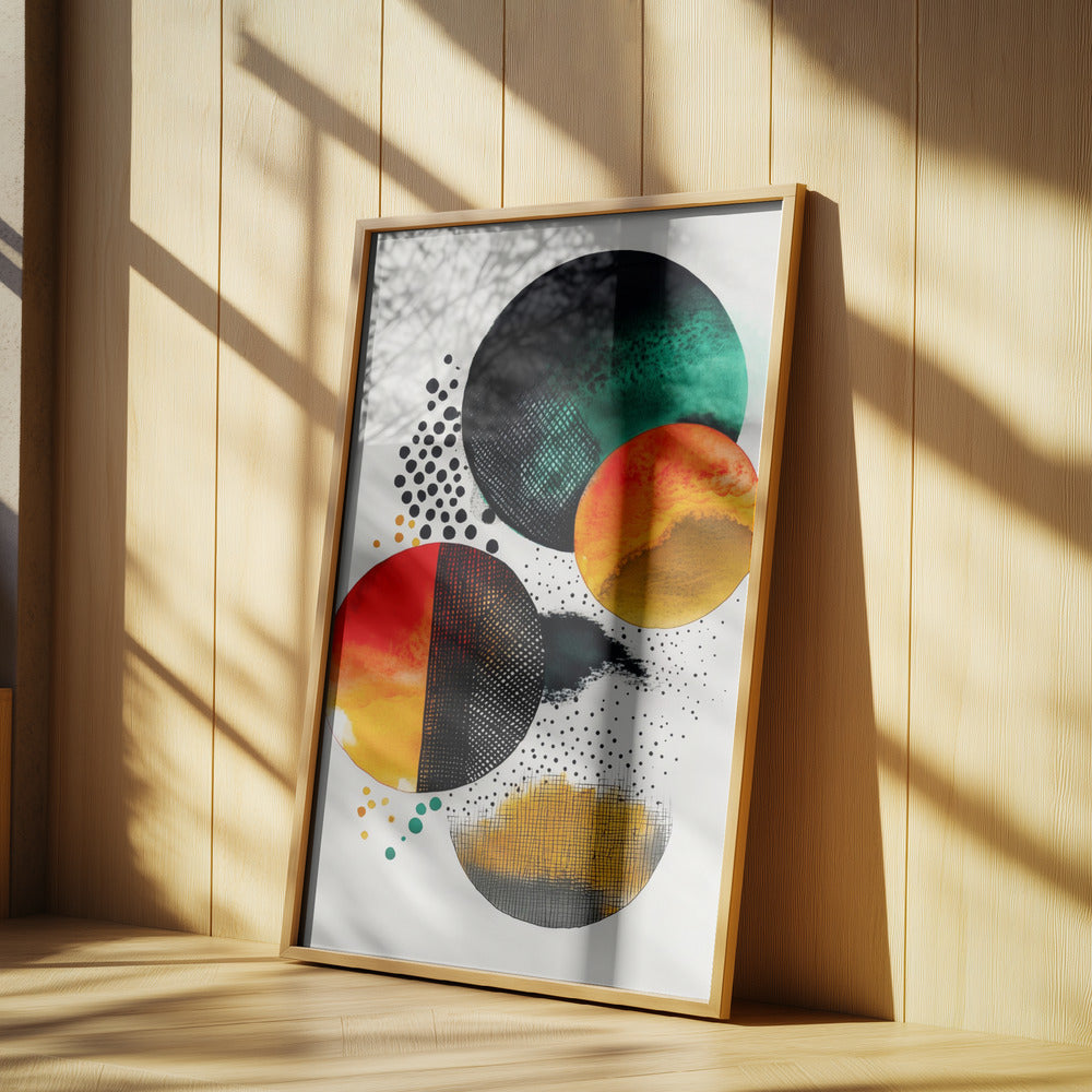 Composition with Overlapping Circles | Poster