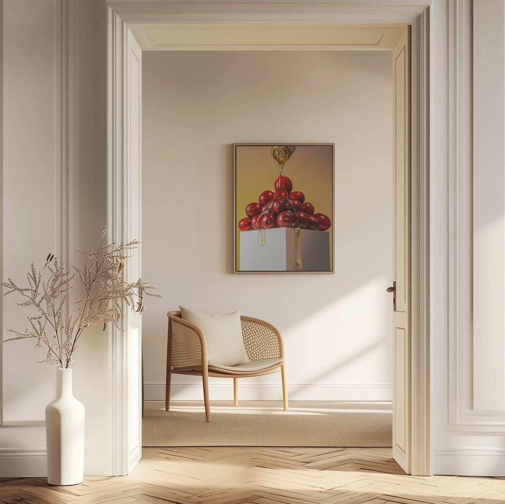 Mirtilli rossi con miele | Poster - Stampe d’Arte