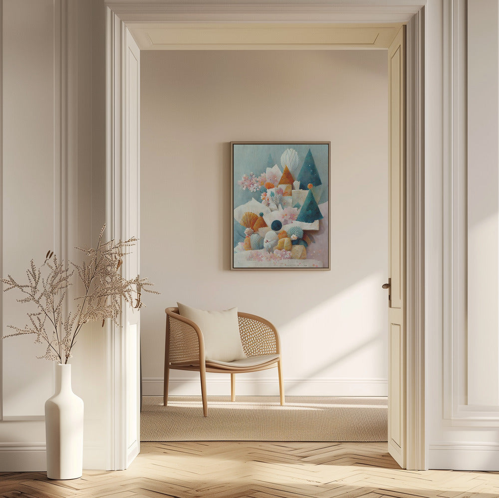 Nyckfullt blomlandskap | Poster