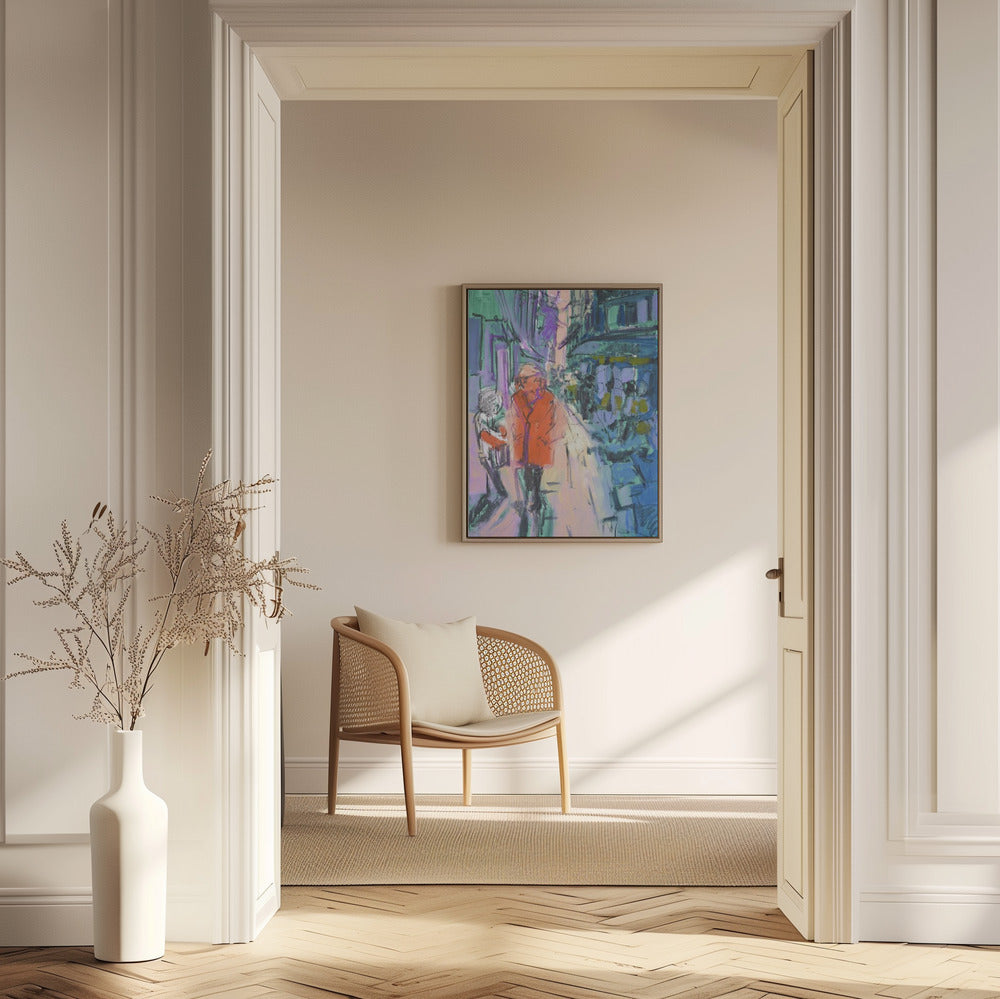 Lebhafter Straßenspaziergang | Poster