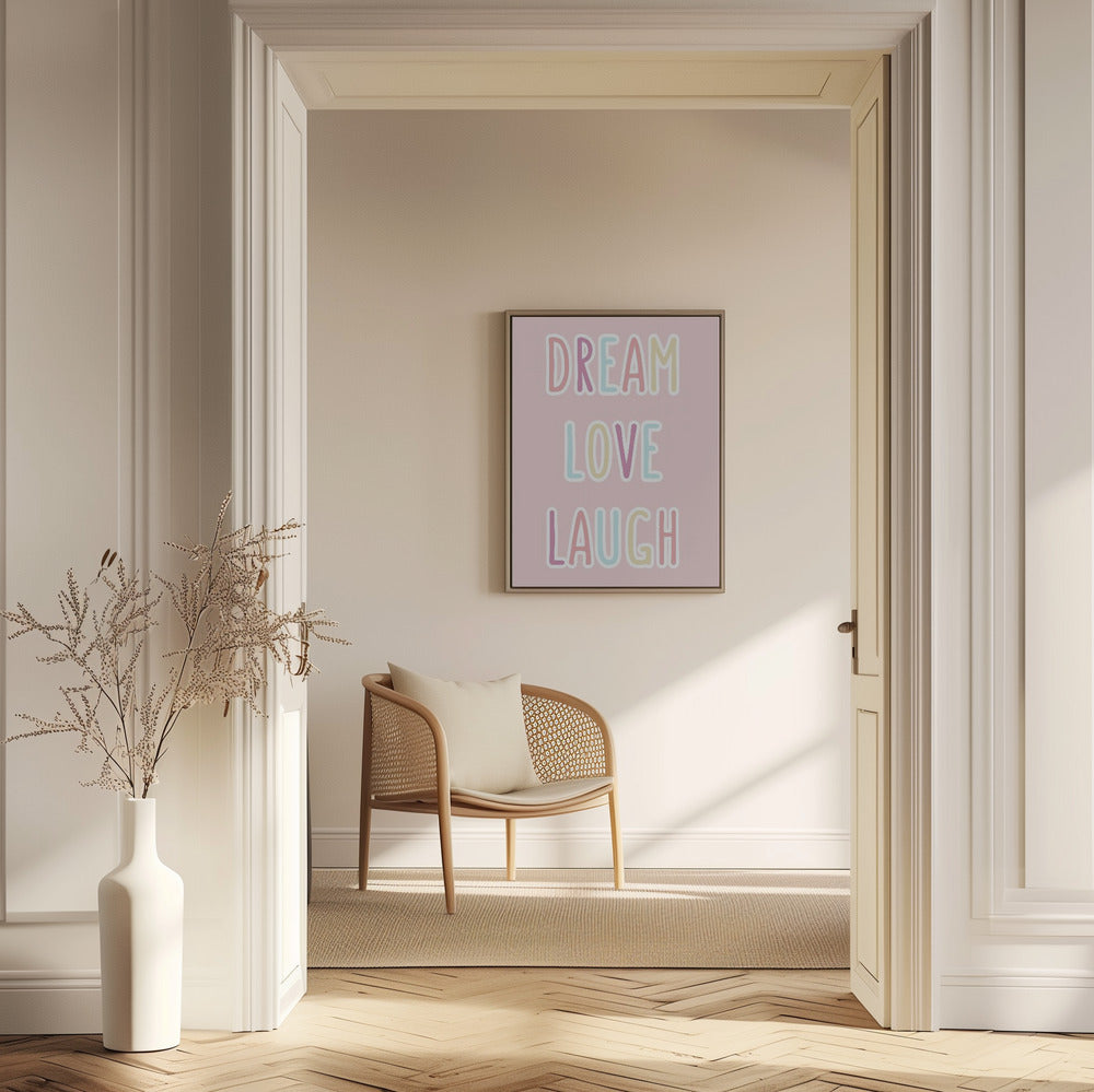 Träume, Liebe, Lachen | Poster - Kunstdruck