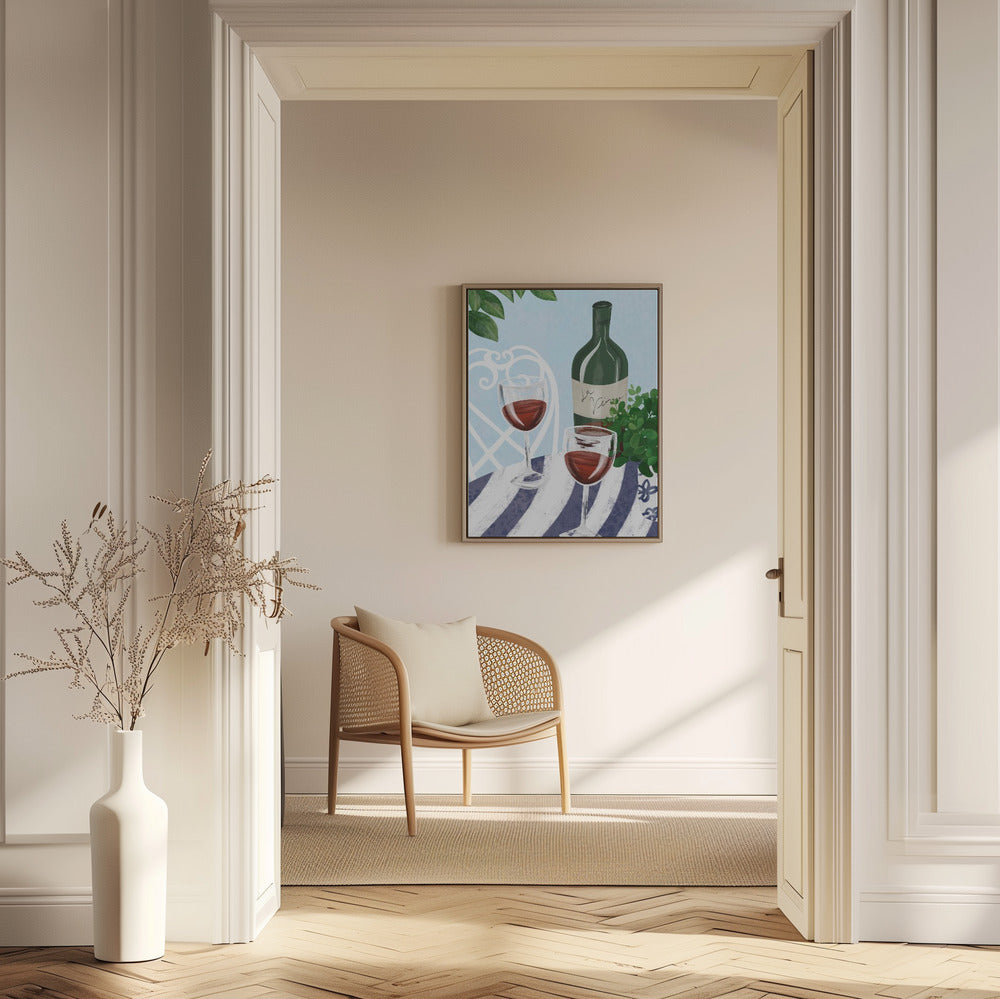 Rotwein unterm Baum | Poster