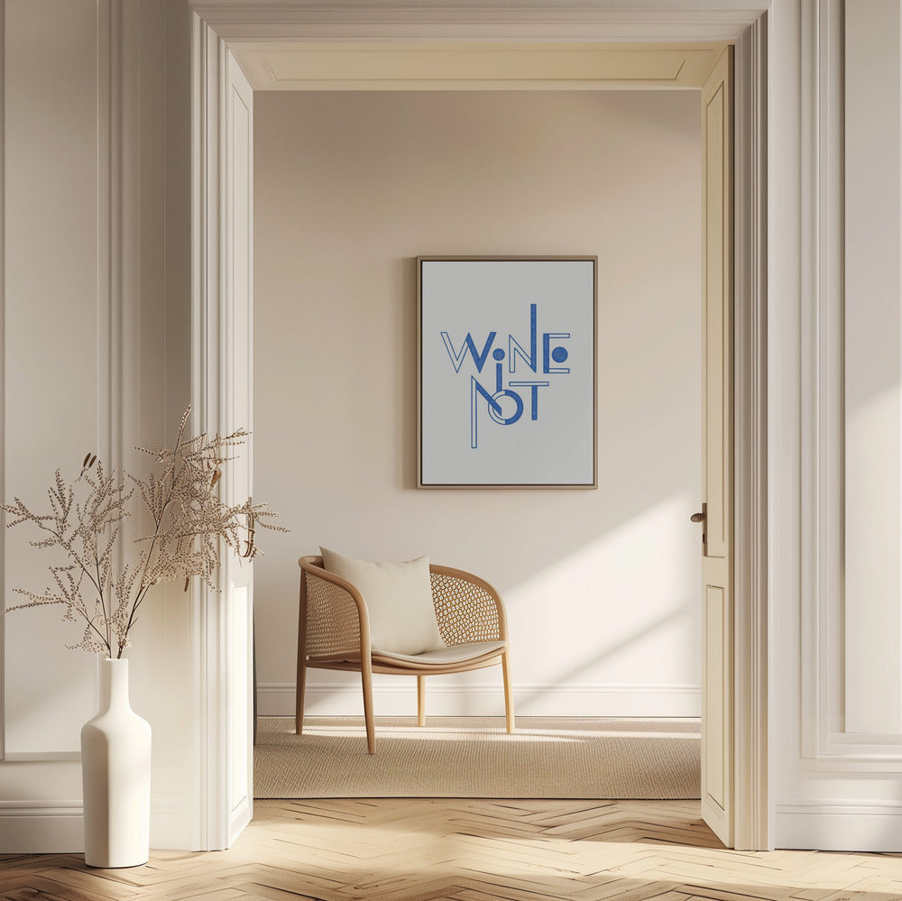 Vin Inte handritad text och citat | Poster