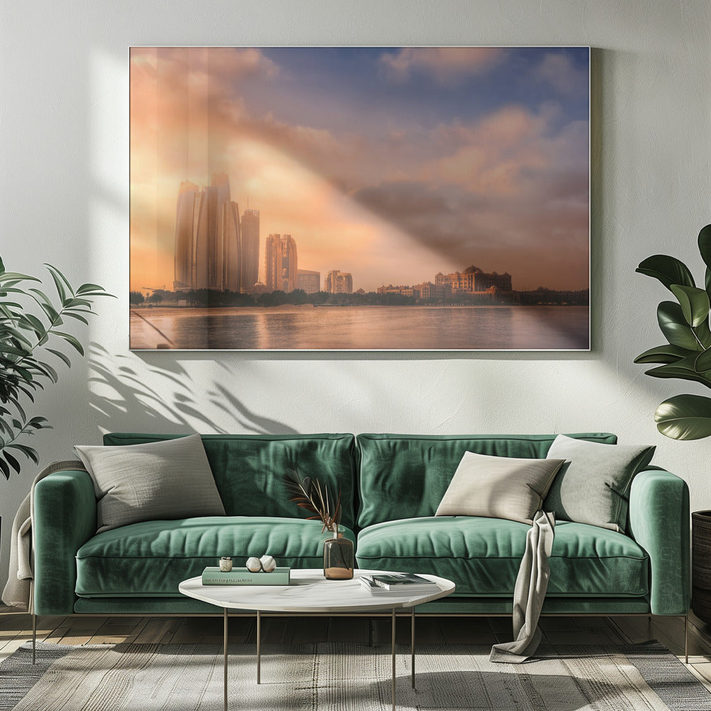 Etihad Towers ja Emirates Palace, Abu Dhabi, Arabiemiirikunnat | Canvastaulut