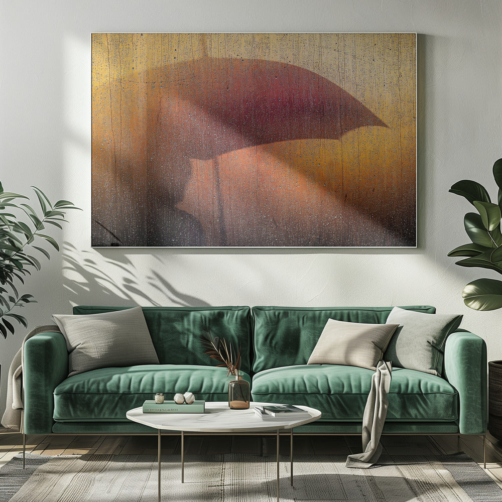 Metallic Wall in rain | Canvas