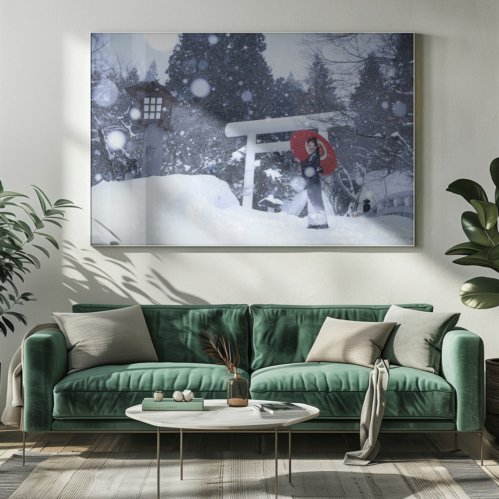 Winterschrein in Japan | Leinwand-Bilder